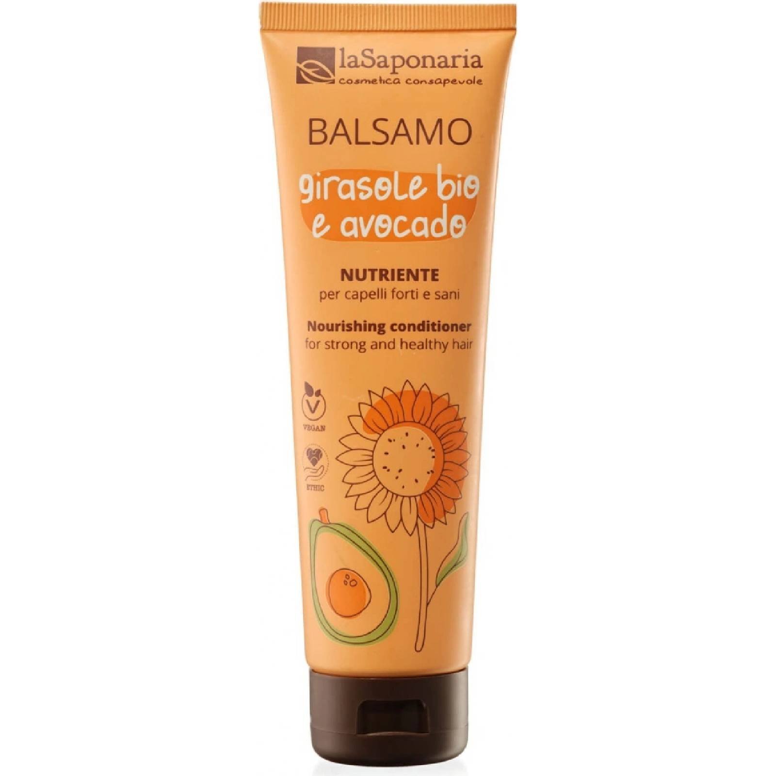  laSaponaria Vyživující kondicionér se slunečnicí a avokádem pro suché a poškozené vlasy 150 ml 